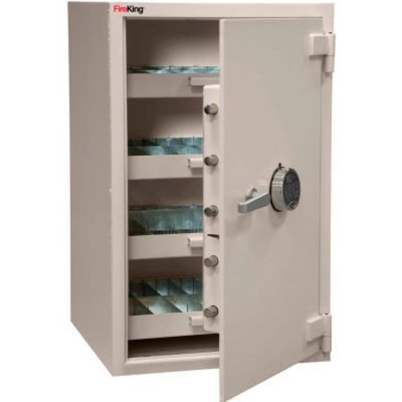 FIRE KING SECURITY PRODUCTS Cennox Pharmacy Safe B3521WD-FK1 21-3/4"W x 22"D x 35"H Electronic Lock 7.29 Cu. Ft. White B3521WD-FK1